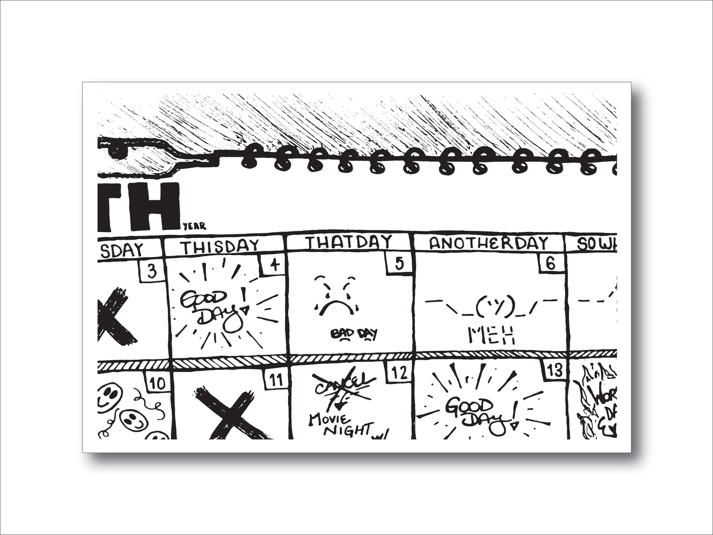 Day By Day Postcard