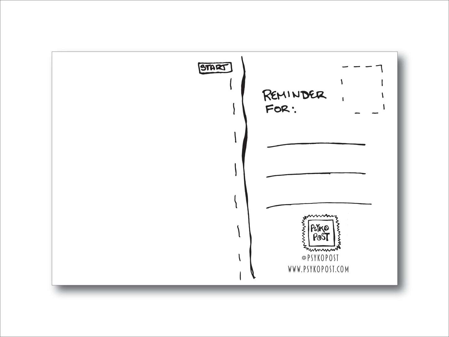 Finish What You Start Postcard