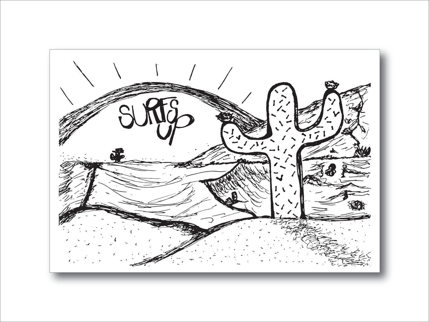 Surfs Up Postcard