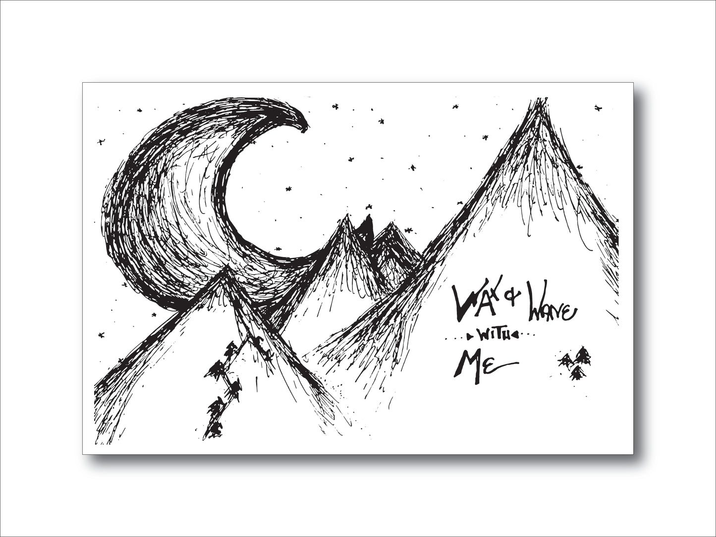 Wax & Wane with Me Postcard