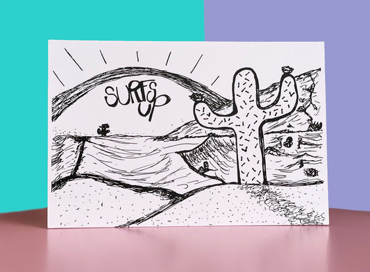 Surfs Up Postcard