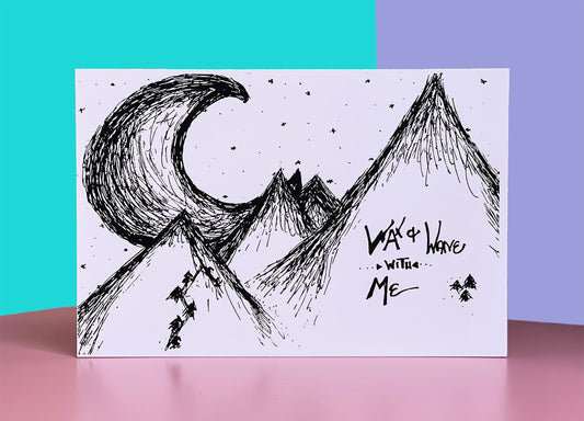 Wax & Wane with Me Postcard